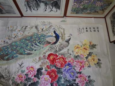 富貴錦繡圖 國畫功底深厚，作品受追捧，盡顯藝術(shù)魅力